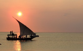 Zanzibar Boat Sunset